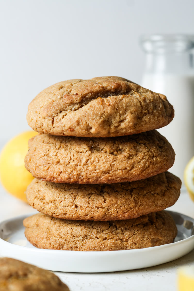Fresh-baked cookies stacked in the Dallas kitchen
