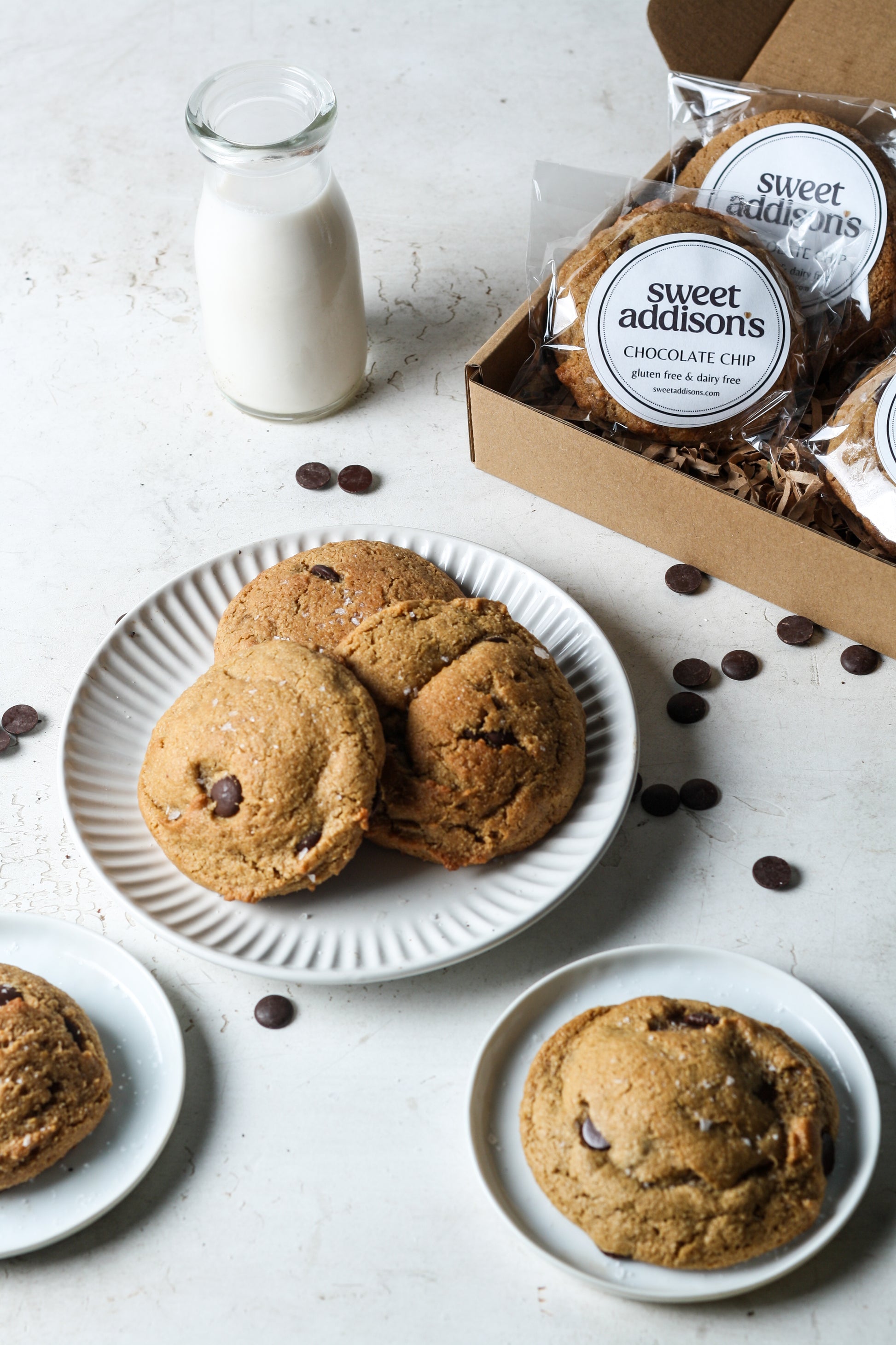 Gluten free chocolate chip cookies.