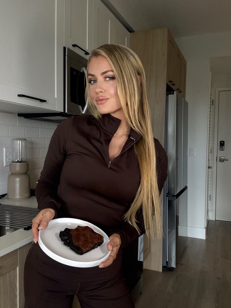 A creator at home with her Sweet Addison's brownie