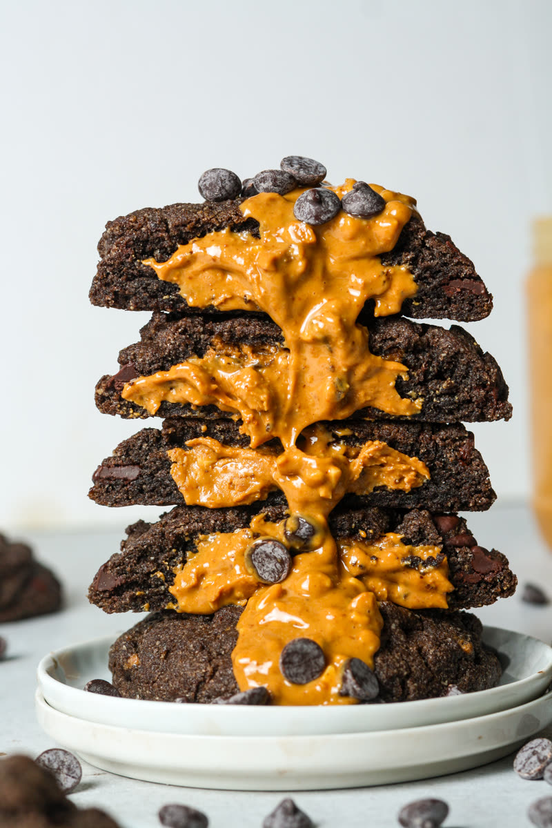 Chocolate peanut butter cookies