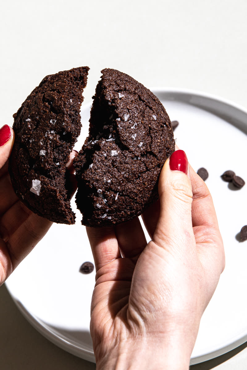 Triple chocolate cookies